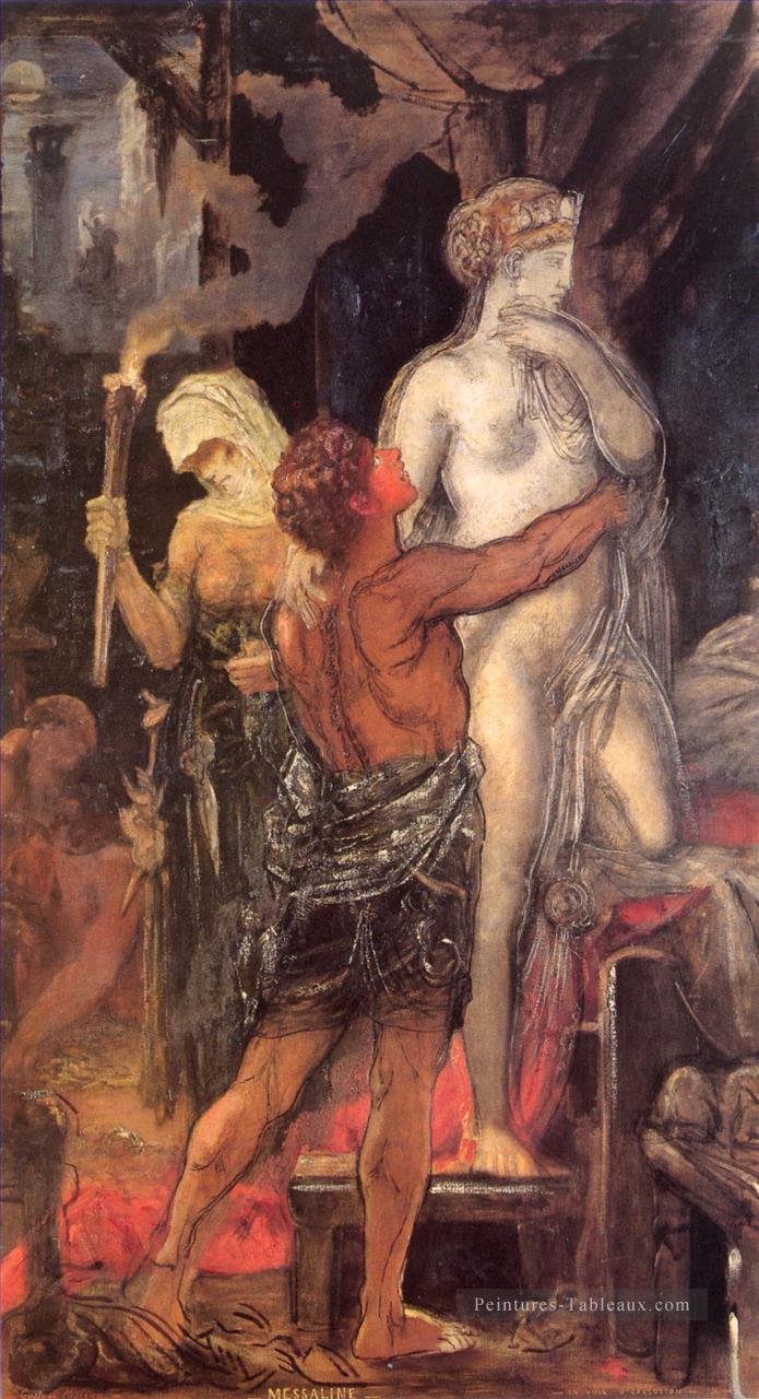 Messalina Symbolisme mythologique biblique Gustave Moreau Peintures à l'huile